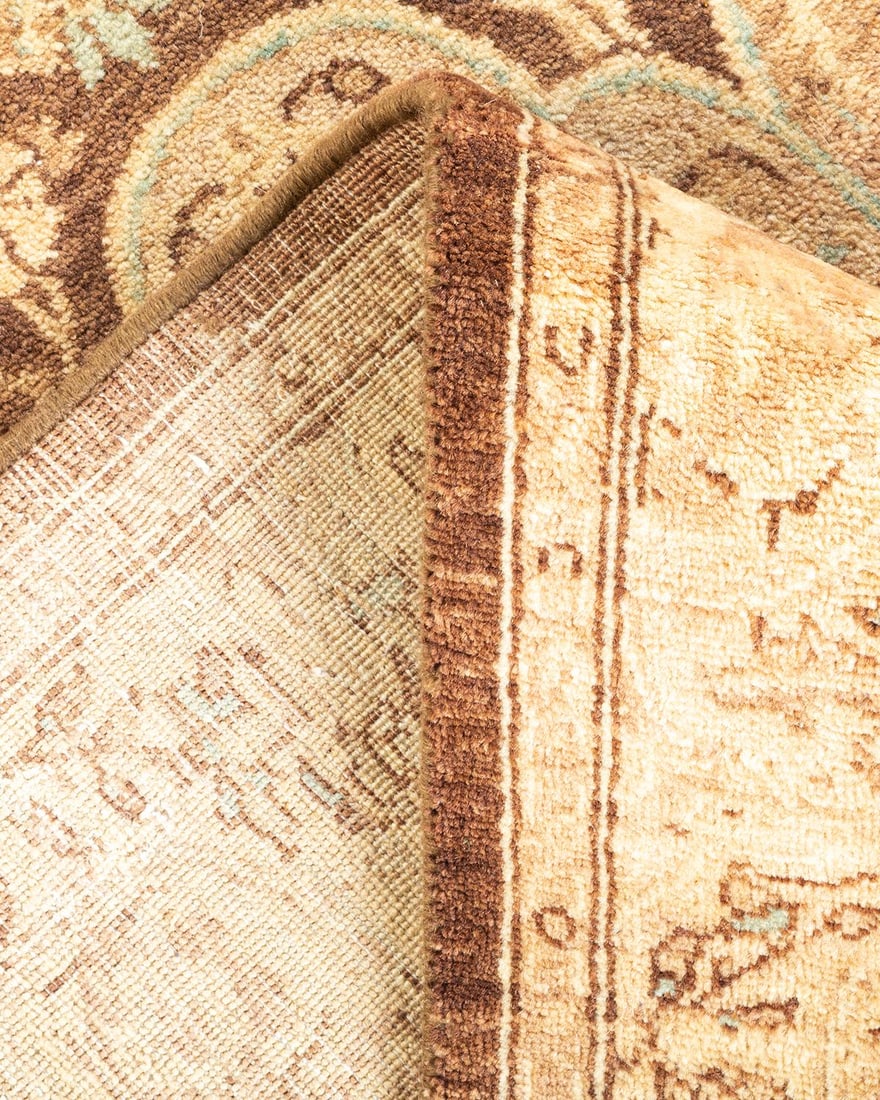 Mogul, One-of-a-Kind Hand-Knotted Area Rug - Brown, 4' 1" x 6' 1" - 6