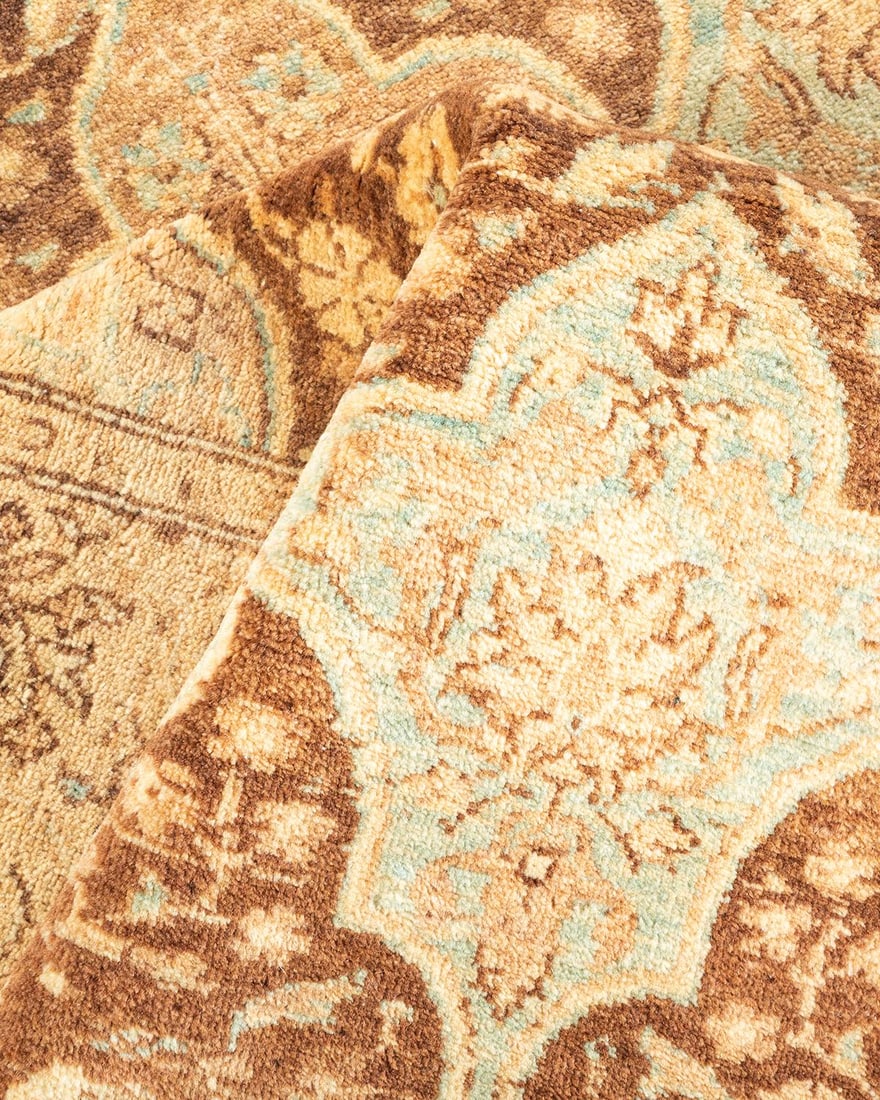 Mogul, One-of-a-Kind Hand-Knotted Area Rug - Brown, 4' 1" x 6' 1" - 7