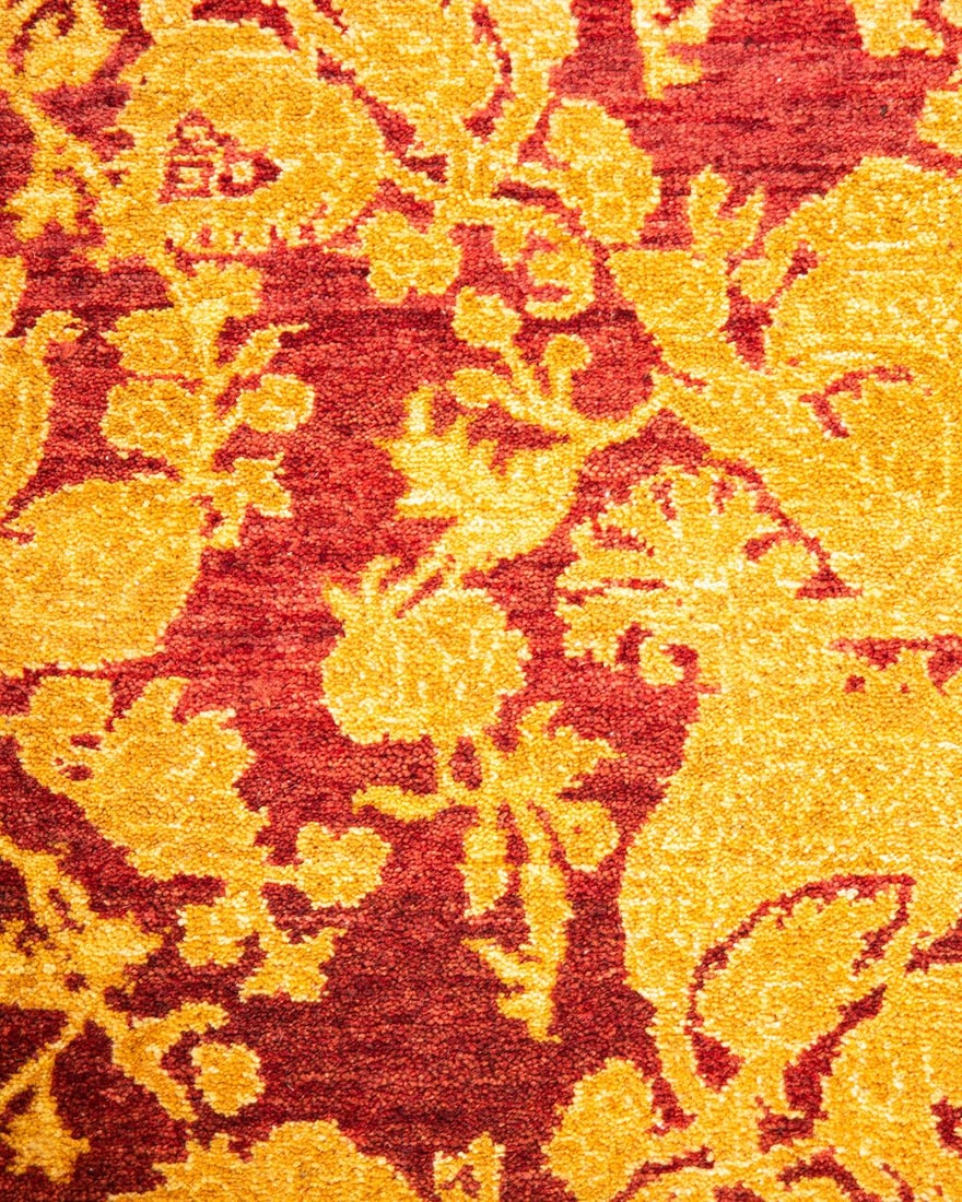 Mogul, One-of-a-Kind Hand-Knotted Area Rug - Red , 4' 8" x 6' 10" - 3