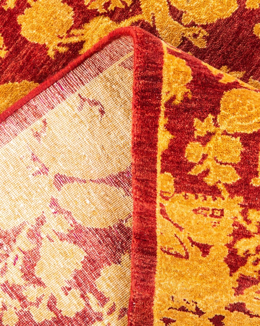 Mogul, One-of-a-Kind Hand-Knotted Area Rug - Red , 4' 8" x 6' 10" - 6