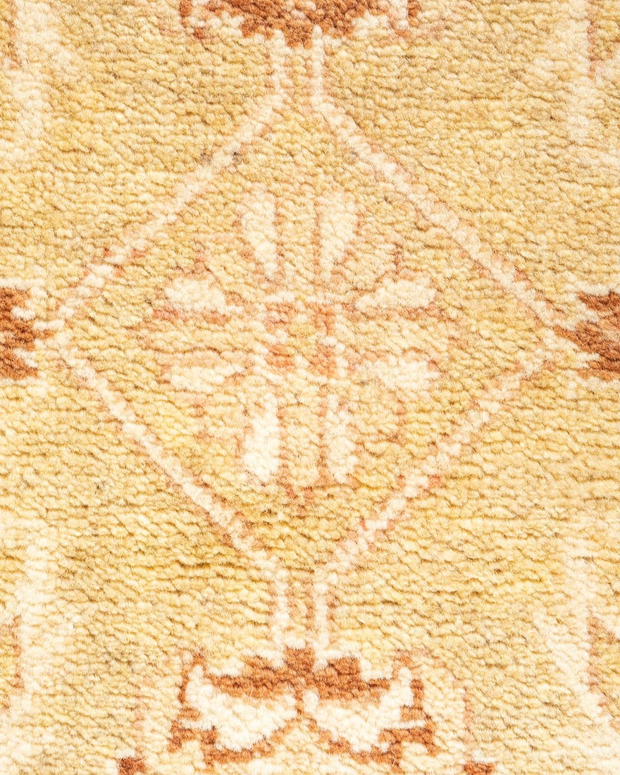 Eclectic, One-of-a-Kind Hand-Knotted Area Rug - Ivory, 3' 1" x 5' 1" - 3