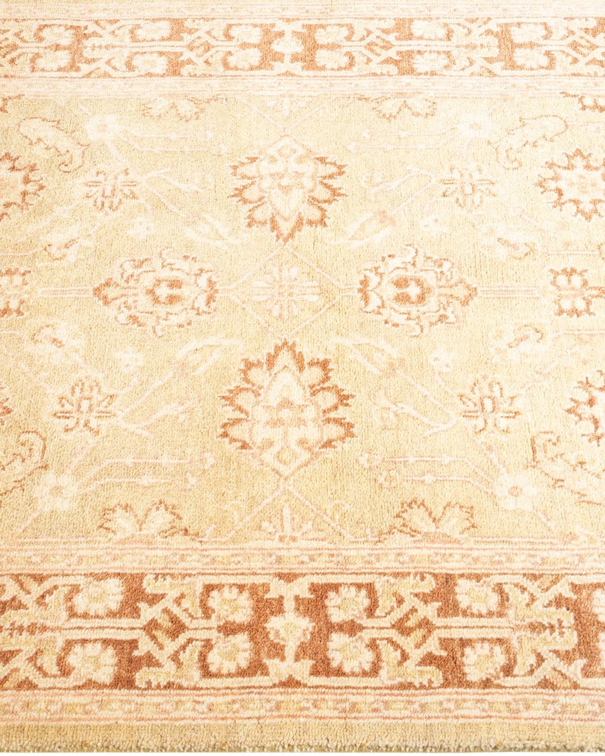 Eclectic, One-of-a-Kind Hand-Knotted Area Rug - Ivory, 3' 1" x 5' 1" - 4