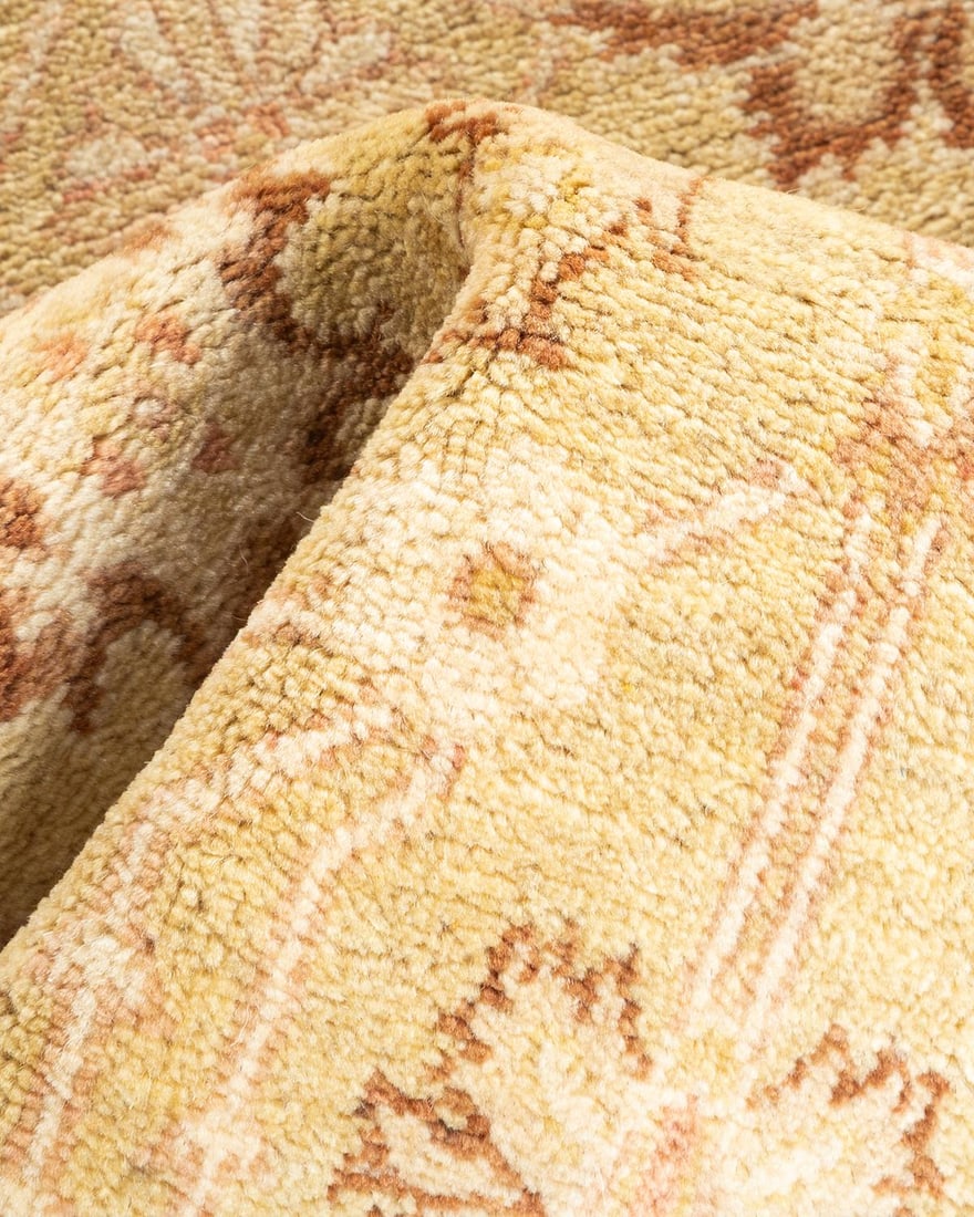 Eclectic, One-of-a-Kind Hand-Knotted Area Rug - Ivory, 3' 1" x 5' 1" - 7