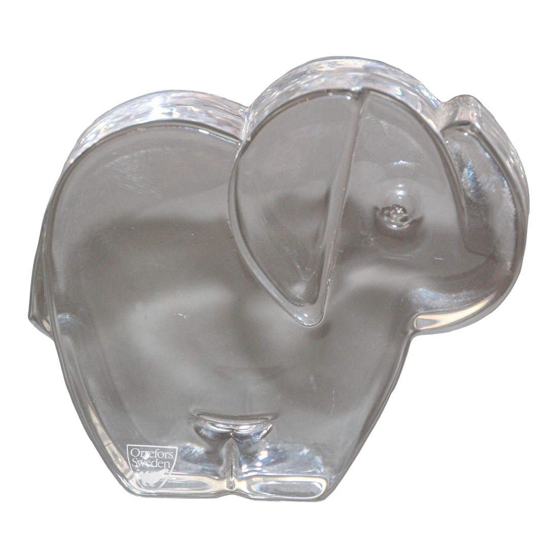 Orrefors Sweden Martti Rytkönen Crystal Elephant Orrefors Glass Paperweight (1 of 12)