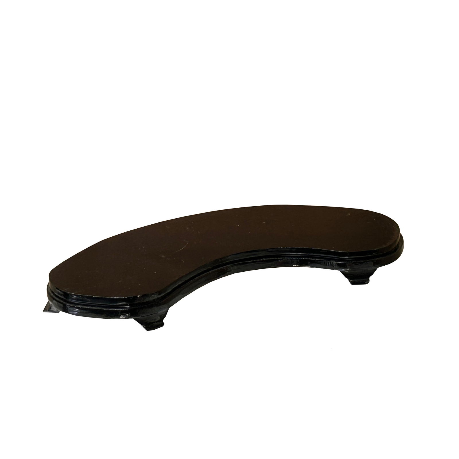 6" Dark Brown Wood Arch Irregular Shape Display Stand Riser Easel - 2