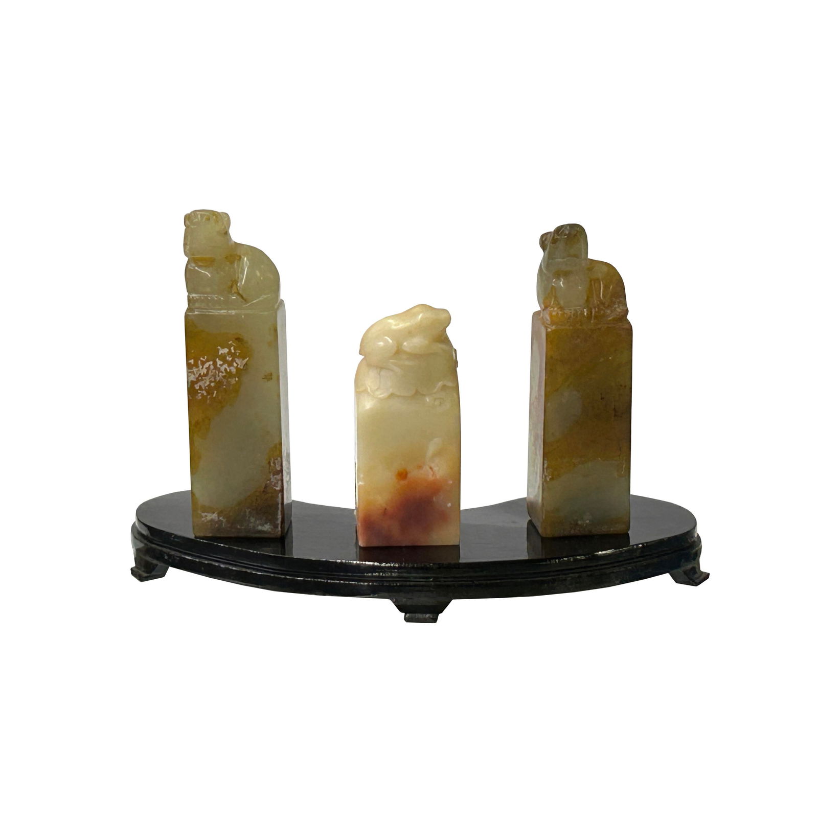 6" Dark Brown Wood Arch Irregular Shape Display Stand Riser Easel - 4