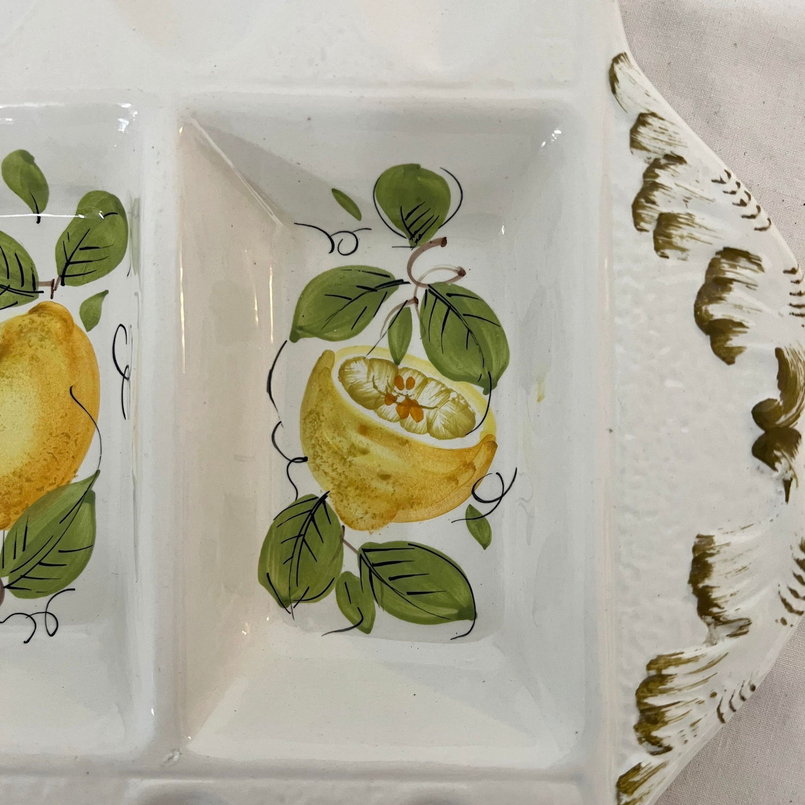 Italian Lemon Design Deviled Egg Plate - 4