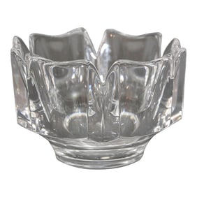 Lars Hellsten Orrefors Crystal Corona Bowl 1960s