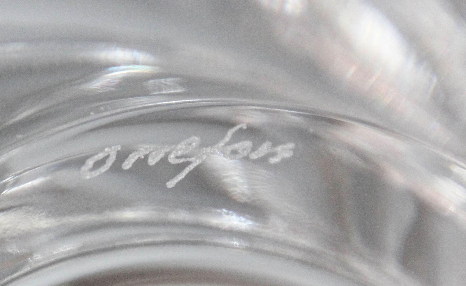 Lars Hellsten Orrefors Crystal Corona Bowl 1960s - 7