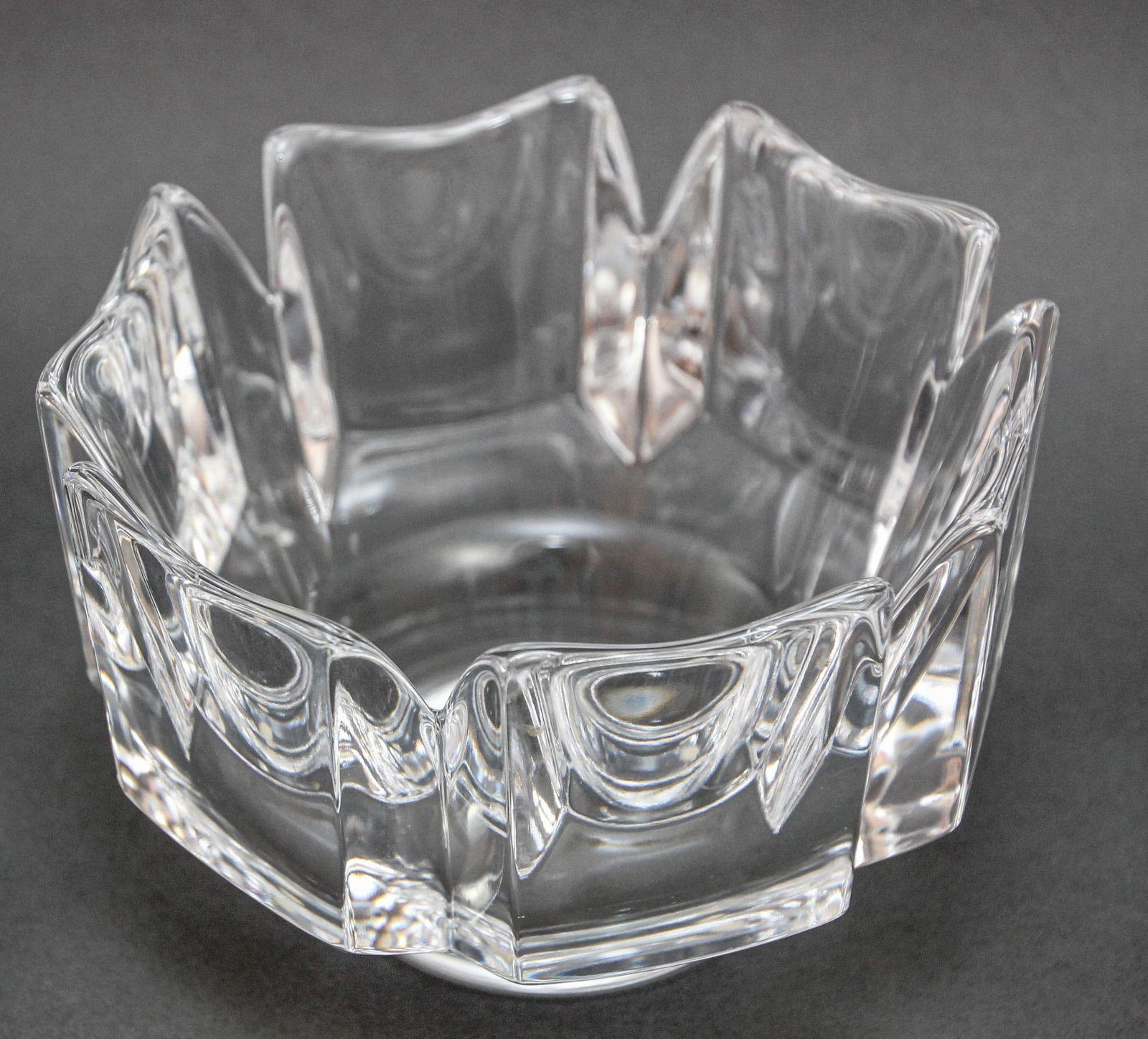 Lars Hellsten Orrefors Crystal Corona Bowl 1960s - 8