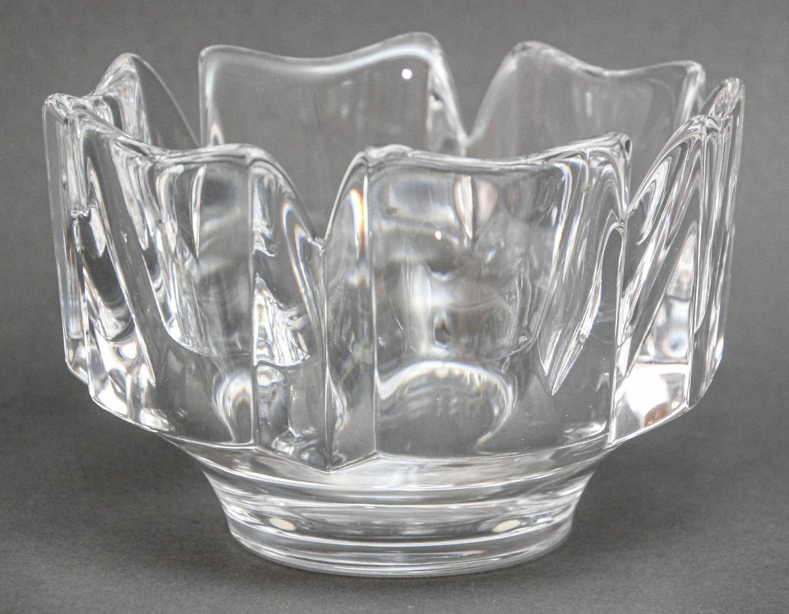 Lars Hellsten Orrefors Crystal Corona Bowl 1960s - 9