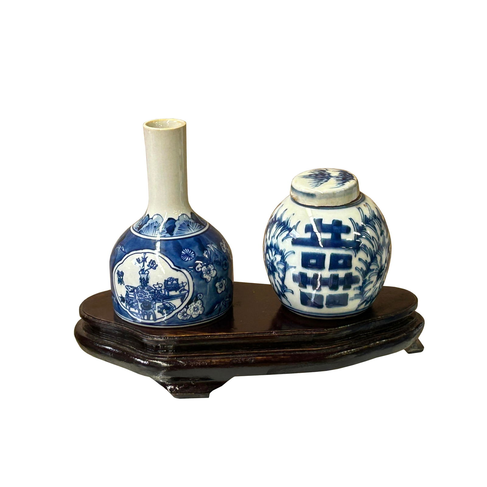 8" Dark Brown Wood Irregular Shape Display Stand Riser Easel - 4