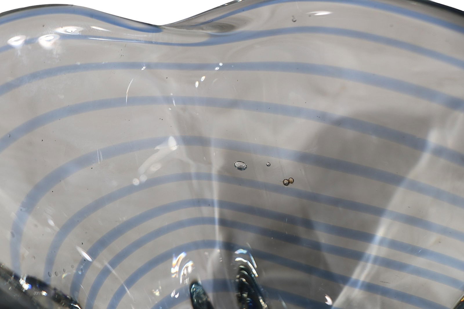 Scandinavian Mid Century Art Glass Bowl Poss. Orrefors - 6