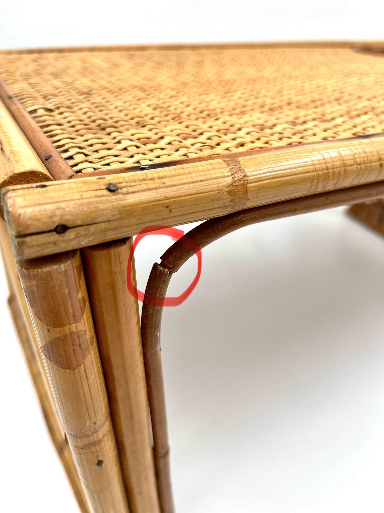 1970s Bamboo and Rattan Bed Tray Breakfast Tray With Cup Holder and Magazine / Newspaper Side Storag - 11