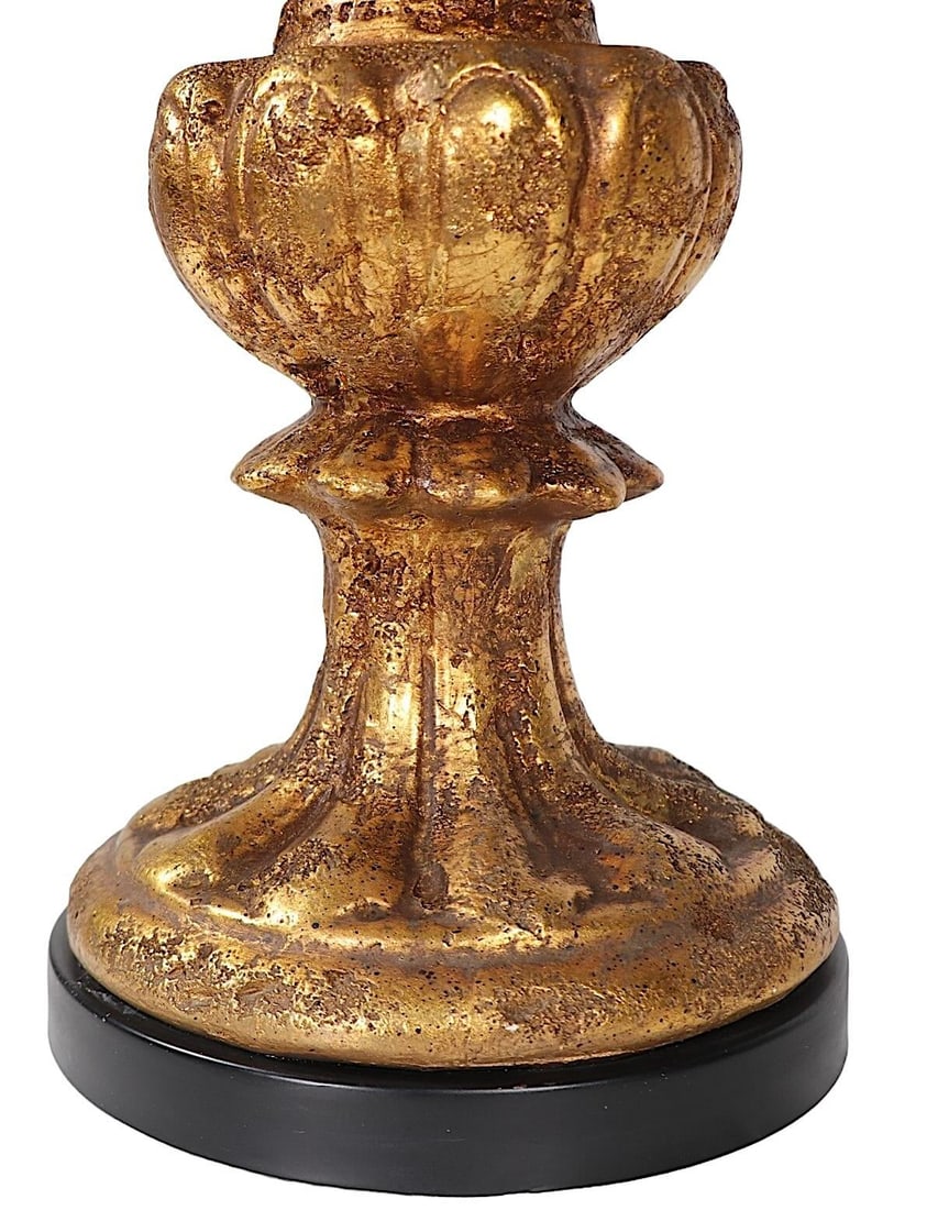 Mid Century Hollywood Regency Gilt Table Lamp C 1950/70's - 10