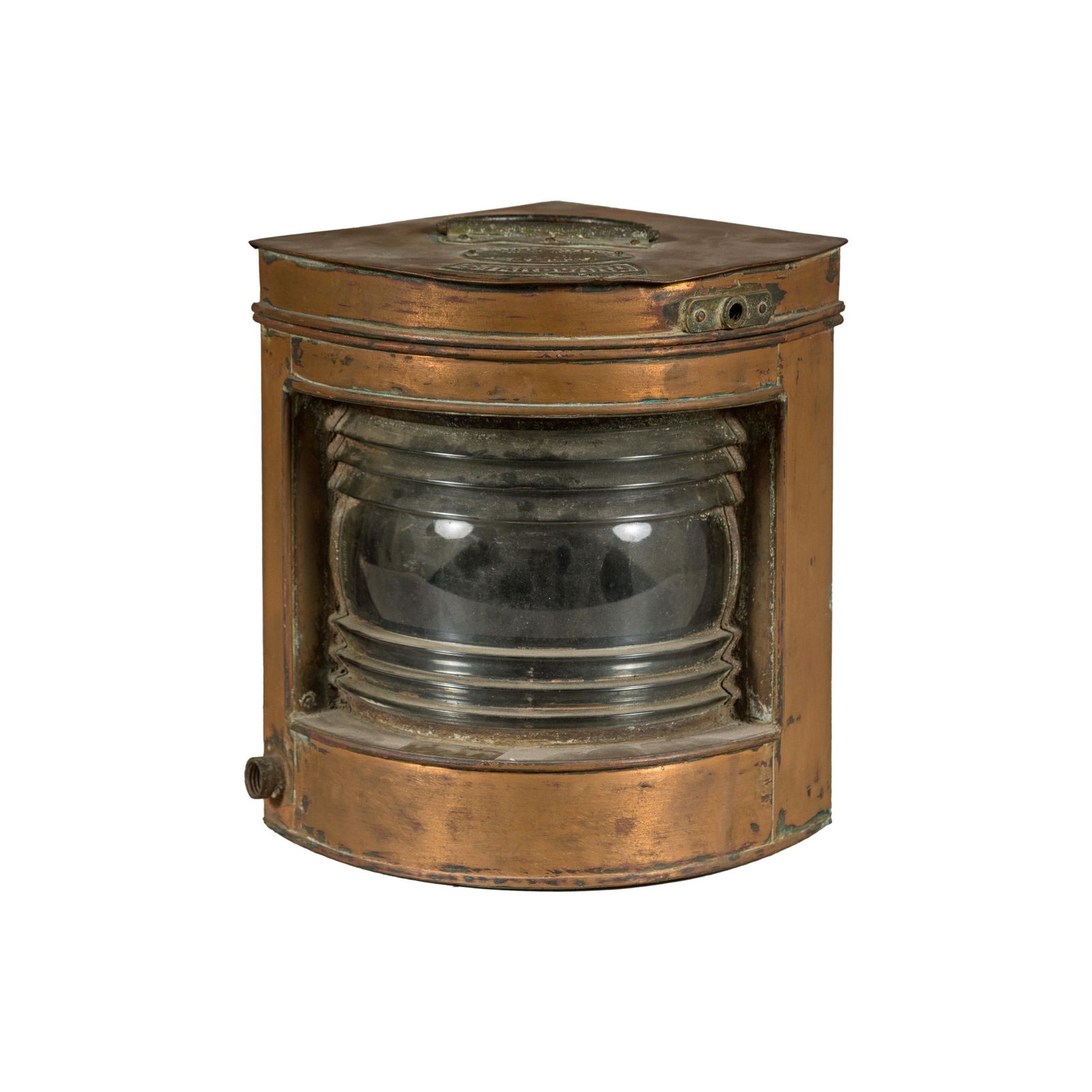 Nautical Tung Woo Starboard Ship Navigation Copper Lantern with Label - 4