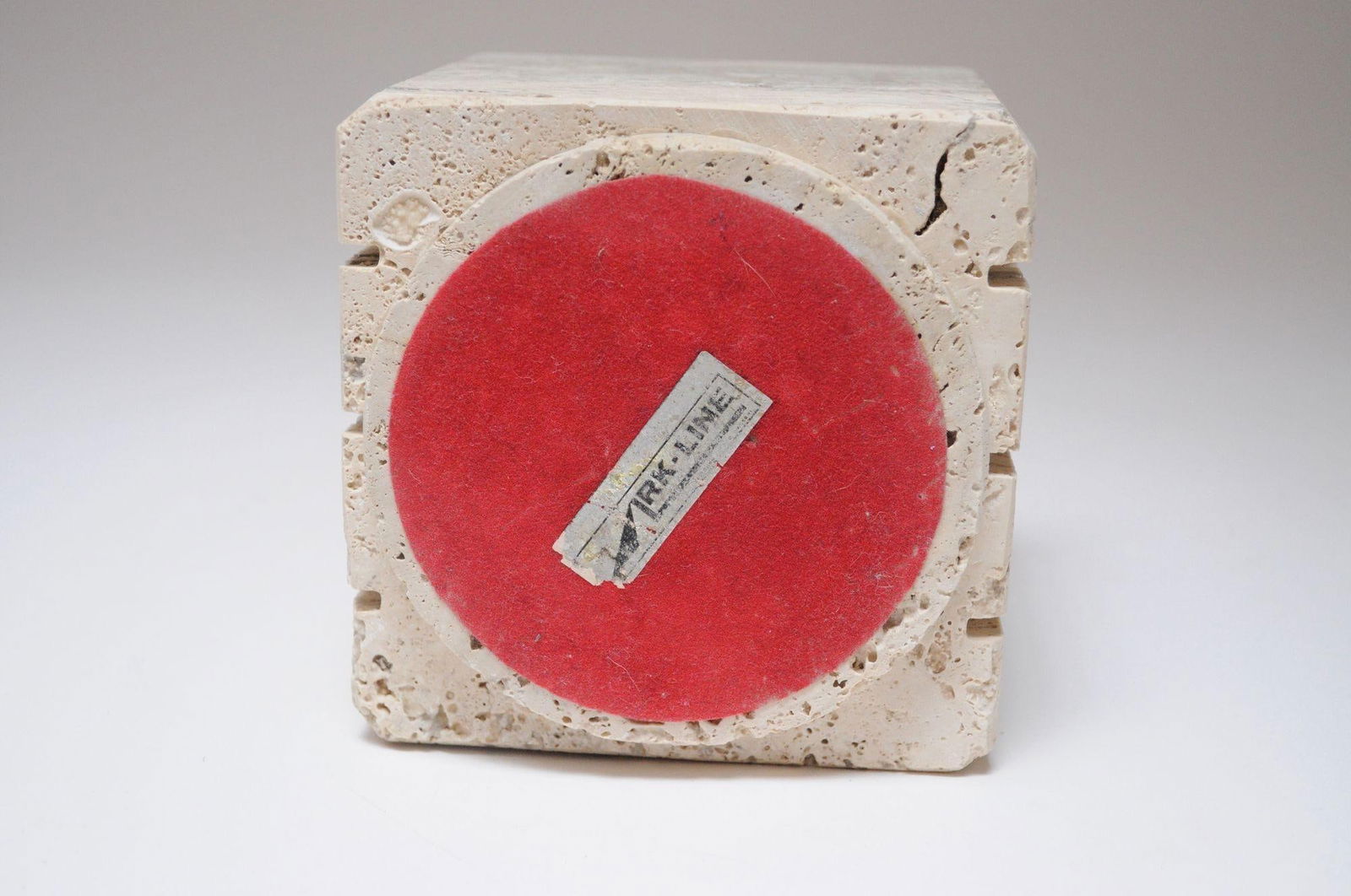 Vintage Italian Travertine and Brass Decorative Cube Box by Passeri for Ark Line - 8