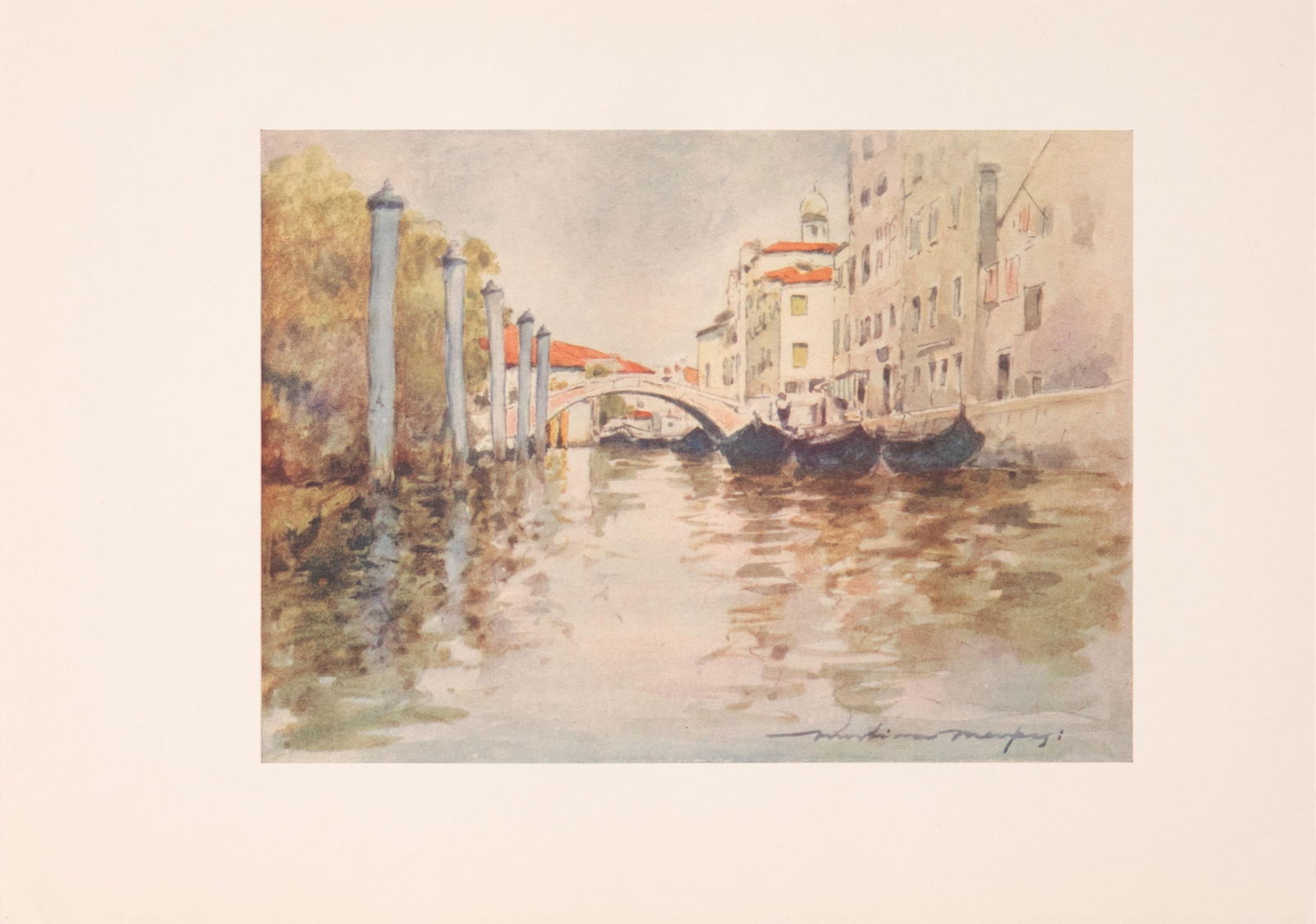 1912 Mortimer Menpes "Timber Boats From the Shores of the Adriatic", Original Print of Venice - 6