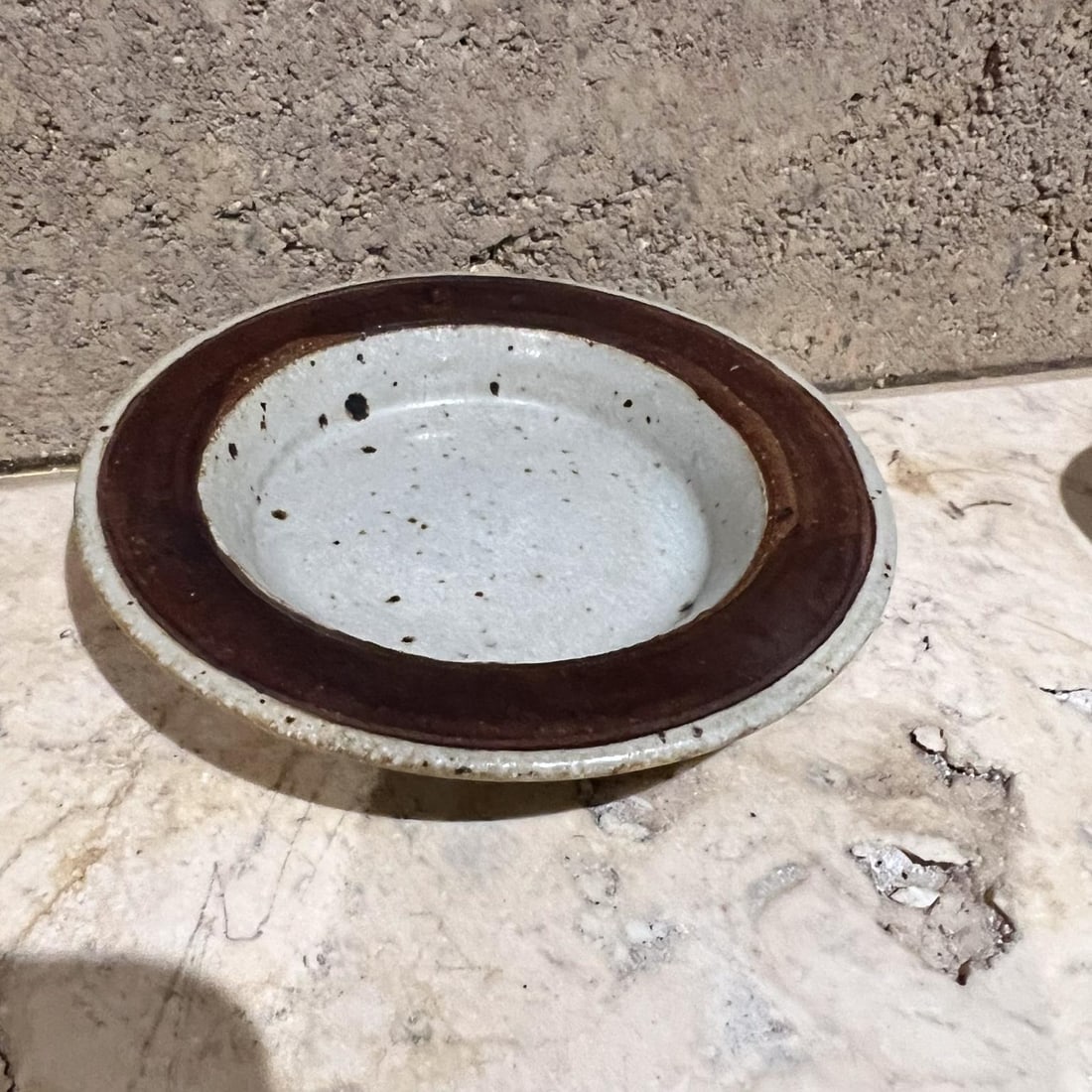 1970s Studio Art Pottery Coffee Cup and Saucer Stoneware - 8