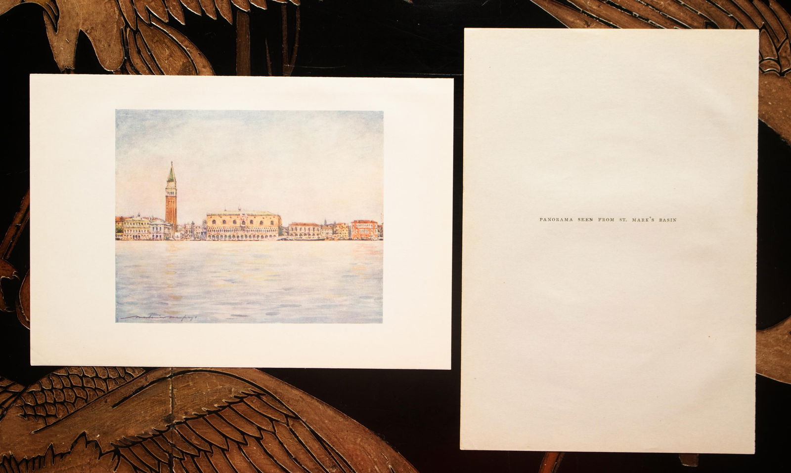 1912 Mortimer Menpes "Panorama Seen From At. Mark's Basin", Original Full-Color Print of Venice - 5