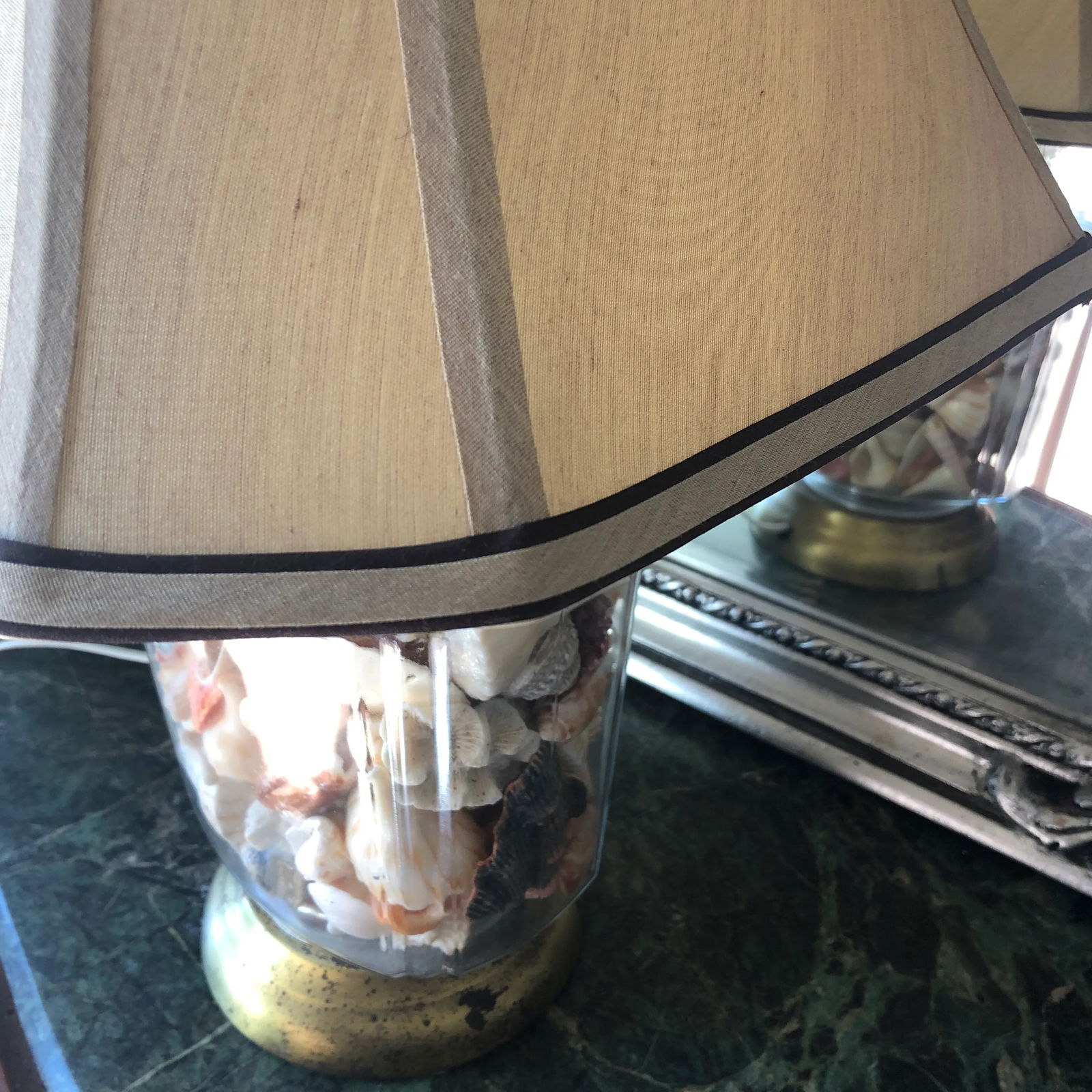 1970s Collected Seashells Nautical Table Lamp - 8