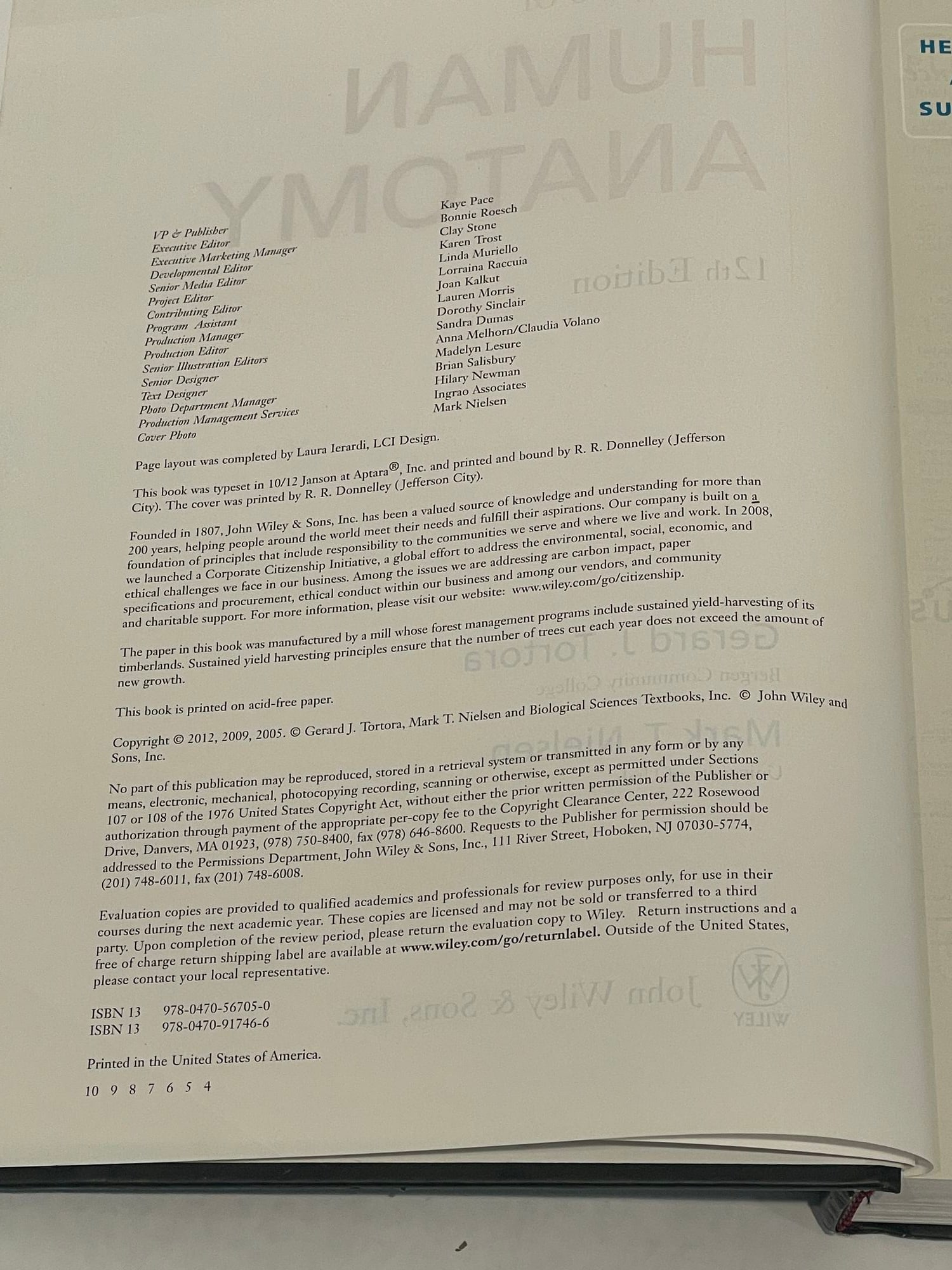 Principles of Human Anatomy by Gerard J. Tortora Mark Nielsen 2012 - 5