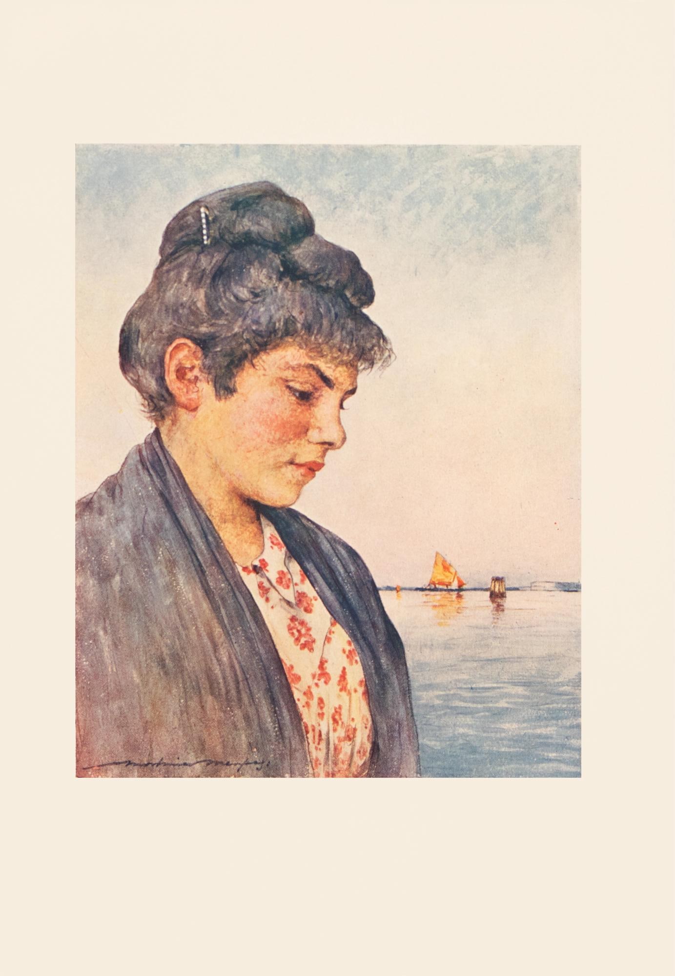 1912 Mortimer Menpes "Francesca", Original Full-Color Print of Venice - 3