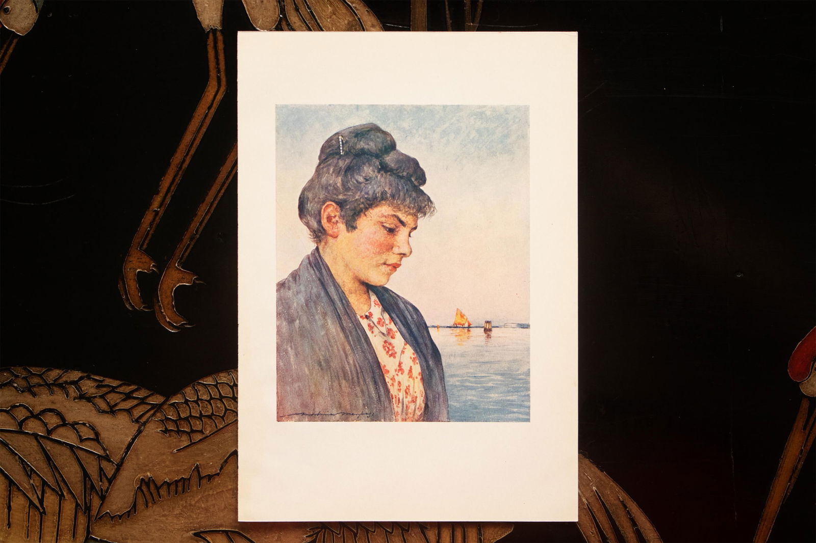1912 Mortimer Menpes "Francesca", Original Full-Color Print of Venice - 4