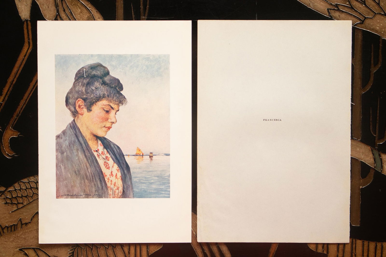 1912 Mortimer Menpes "Francesca", Original Full-Color Print of Venice - 5