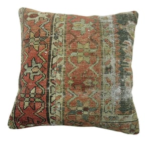 Shabby Vintage Heriz Rug Pillow
