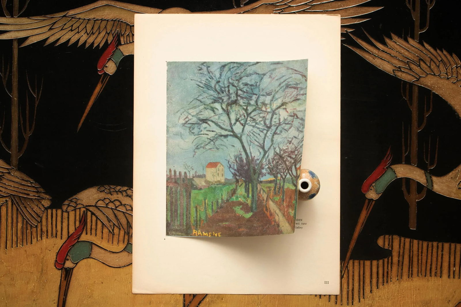 1947 After M. Vlaminck "The Garden", First Edition Period Parisian Offset Lithograph - 4