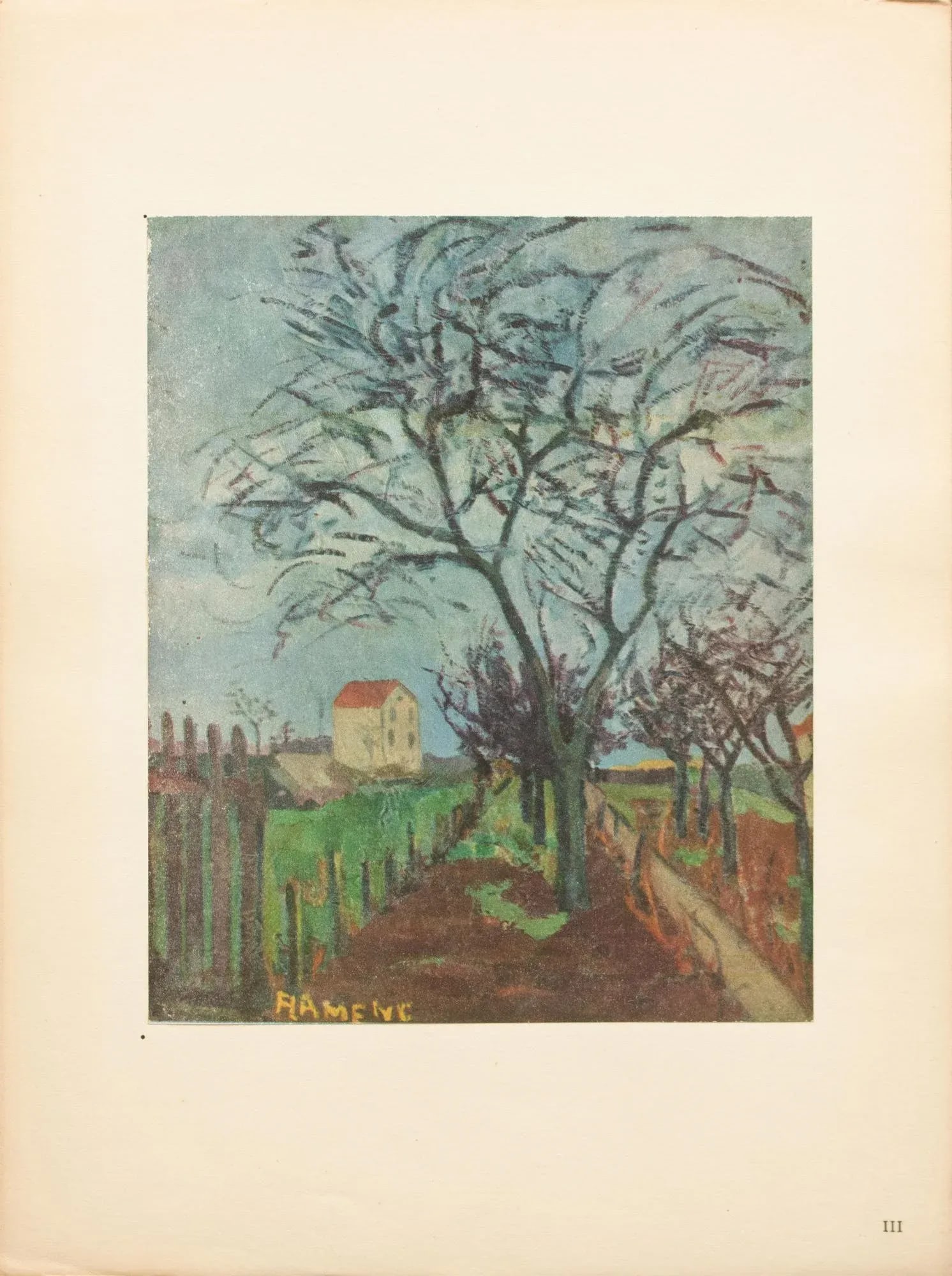 1947 After M. Vlaminck "The Garden", First Edition Period Parisian Offset Lithograph - 7