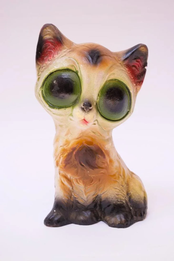 1950s American Painted Chalkware Cat - 13
