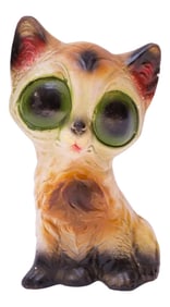 1950s American Painted Chalkware Cat