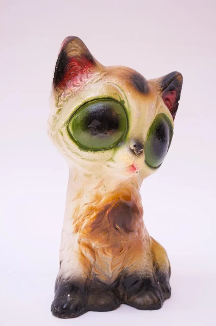 1950s American Painted Chalkware Cat - 2
