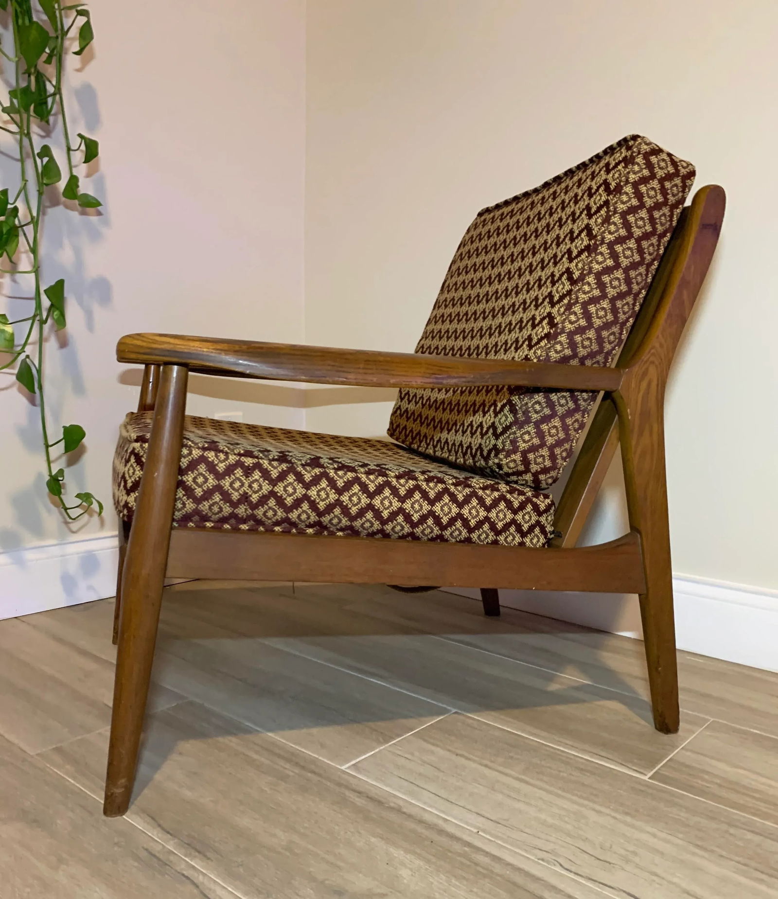Mid Century Modern Danish Walnut Lounge Chair - 2