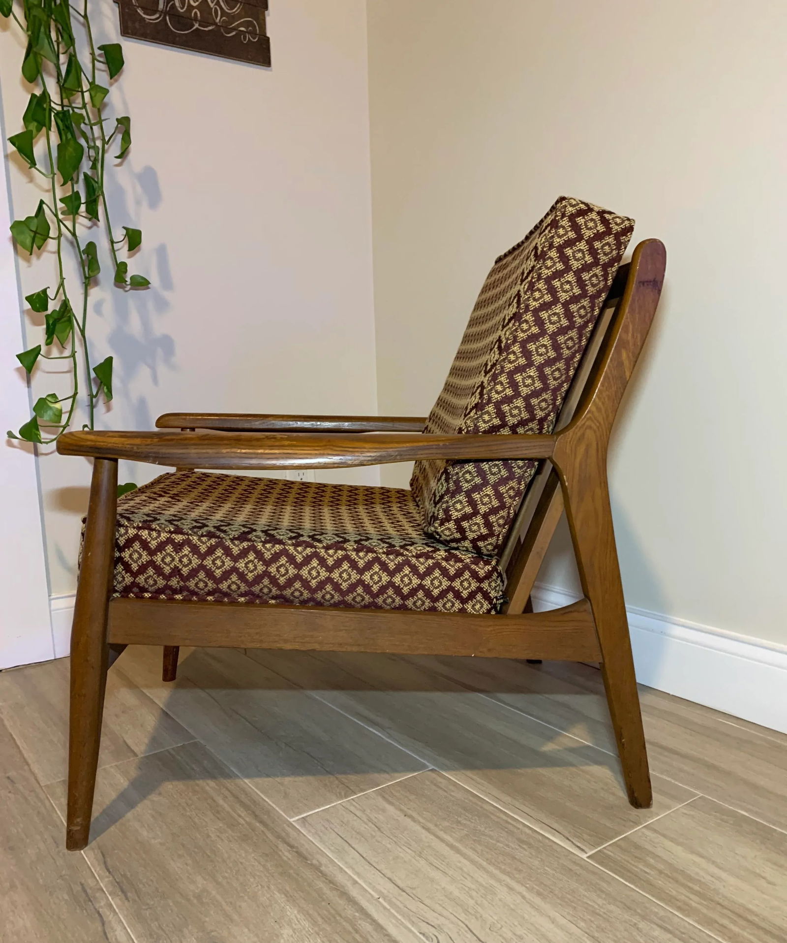 Mid Century Modern Danish Walnut Lounge Chair - 4