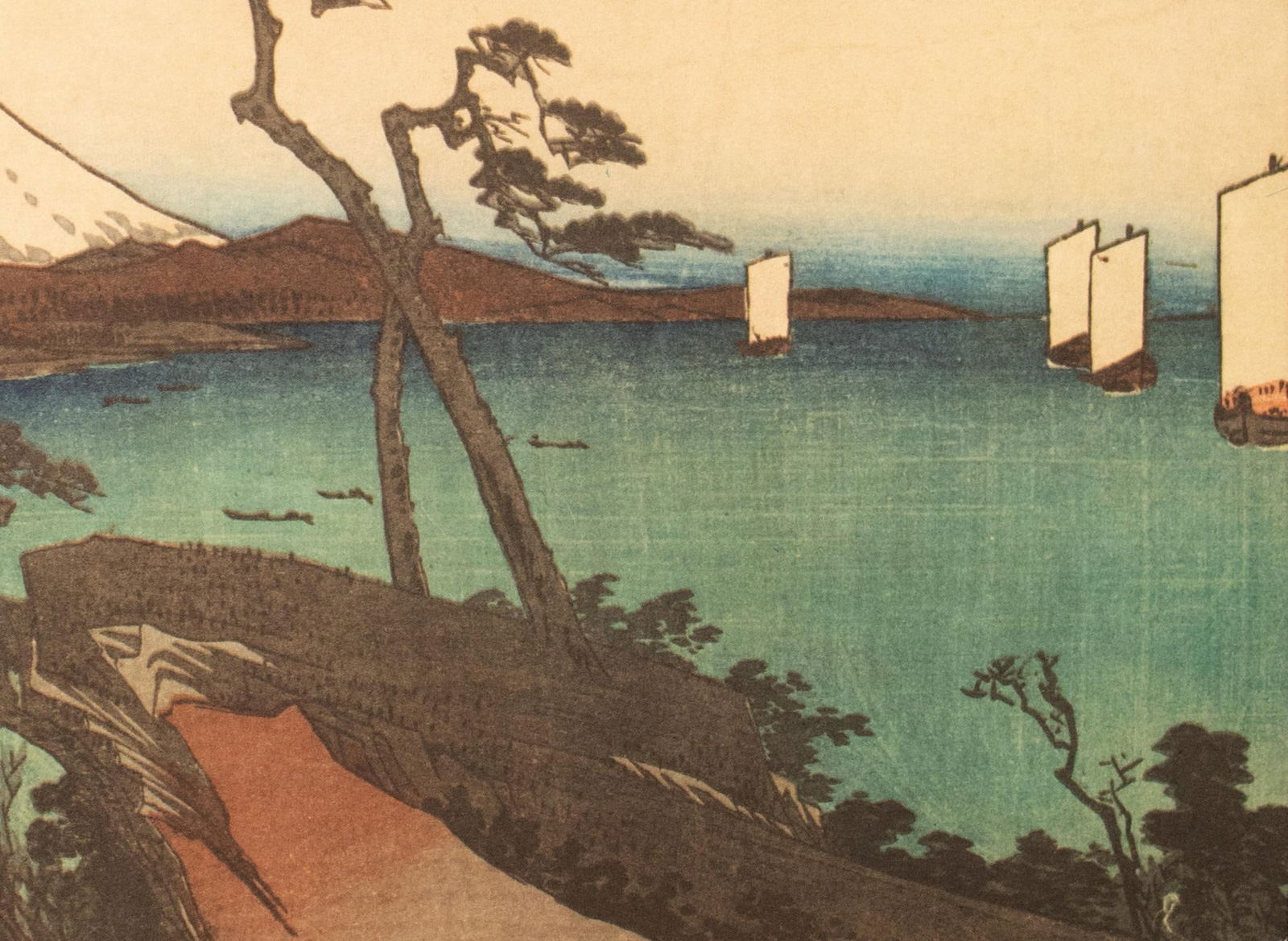 1960 After Hiroshige "The 53 Stations of the TÅkaidÅ Road. 16th Station", Ukiyo-E Print - 7