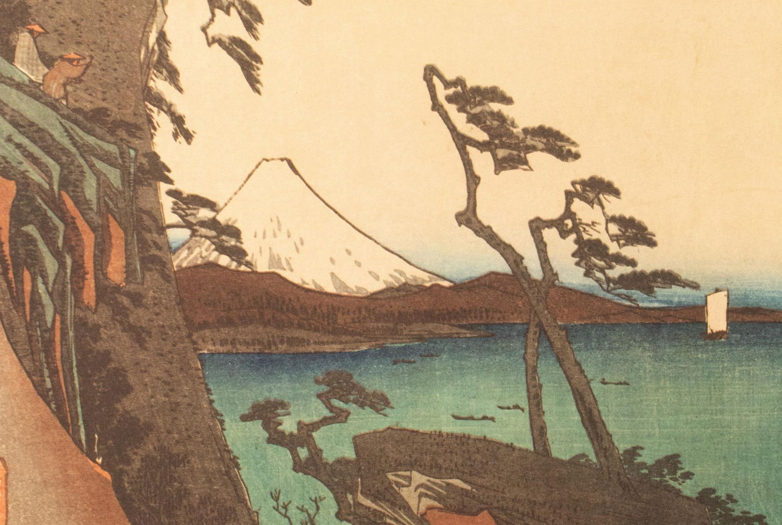 1960 After Hiroshige "The 53 Stations of the TÅkaidÅ Road. 16th Station", Ukiyo-E Print - 8