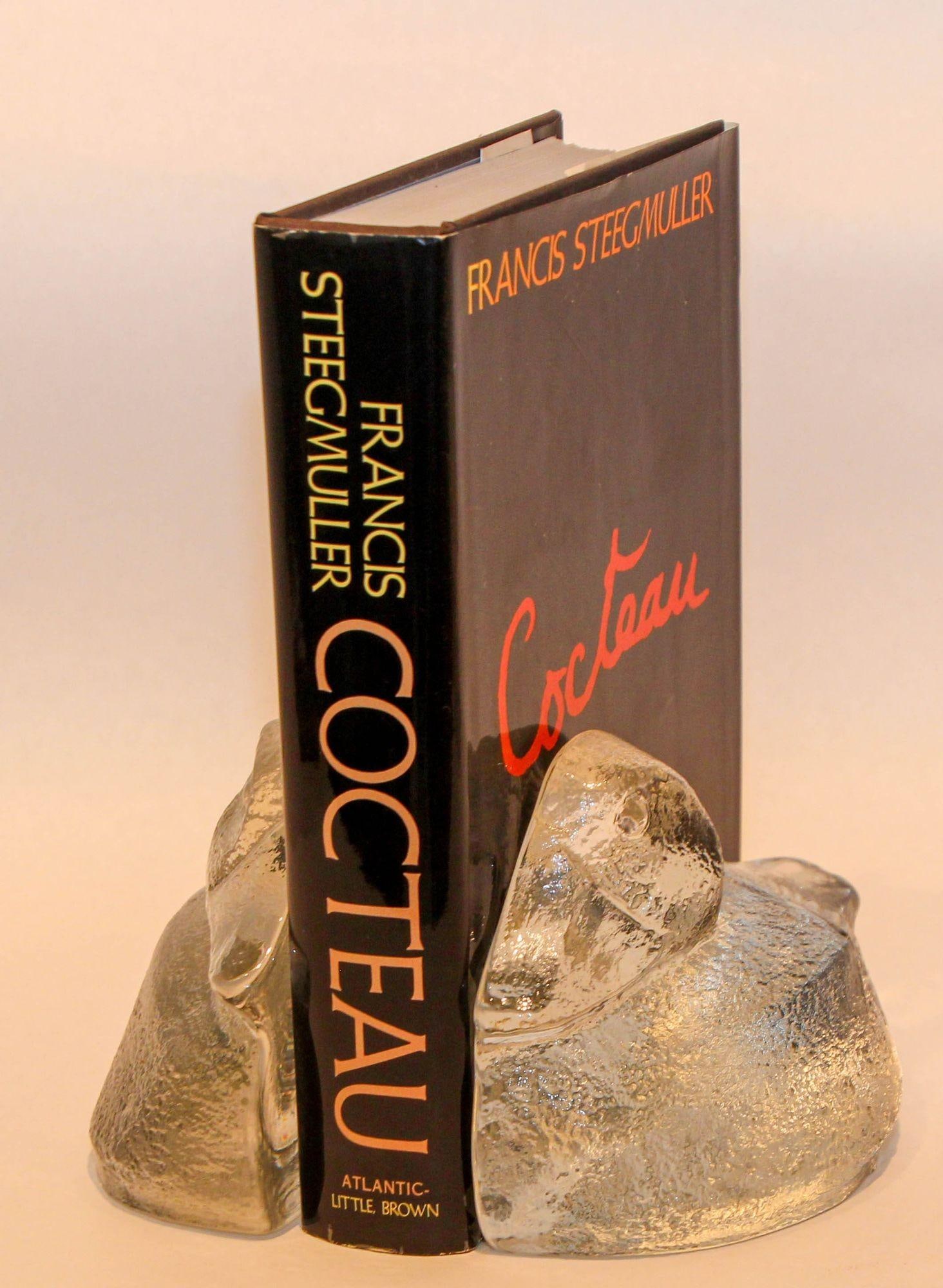 Vintage Blenko Usa Glass Duck Bookends a Pair From the 1980s - 5