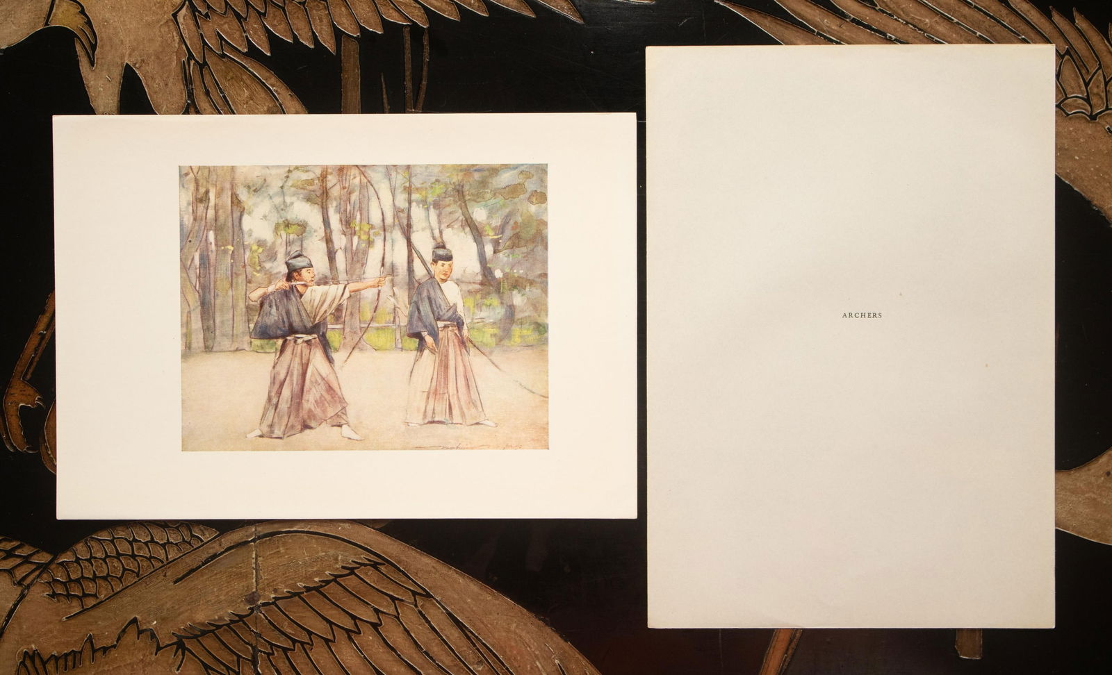 1901 Mortimer Menpes, "Archers" Original Period Antique Print of Japan From London - 5