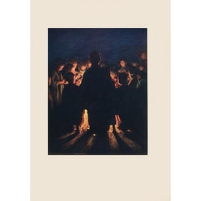 1901 Mortimer Menpes, "Reflections" Original Period Antique Print of Japan From London