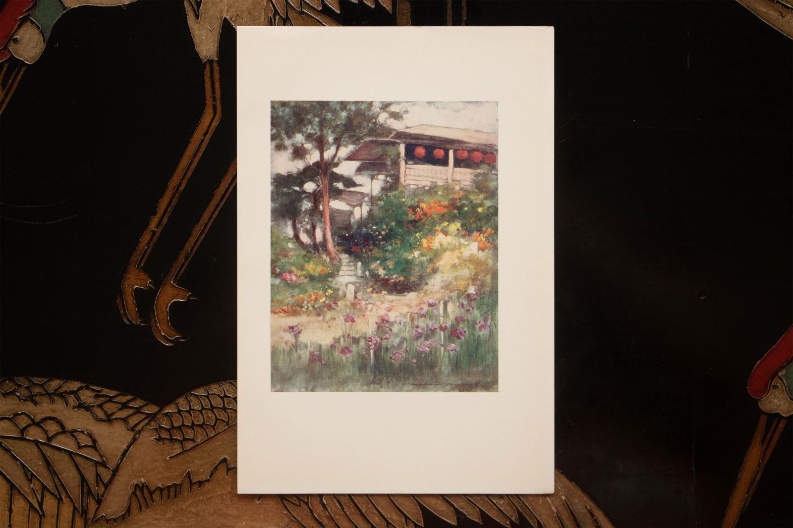 1901 Mortimer Menpes, "An Iris Garden" Original Period Antique Print of Japan From London - 4