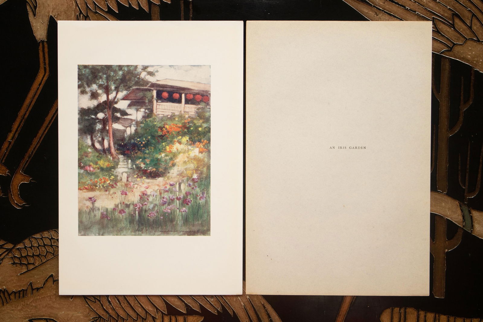 1901 Mortimer Menpes, "An Iris Garden" Original Period Antique Print of Japan From London - 5