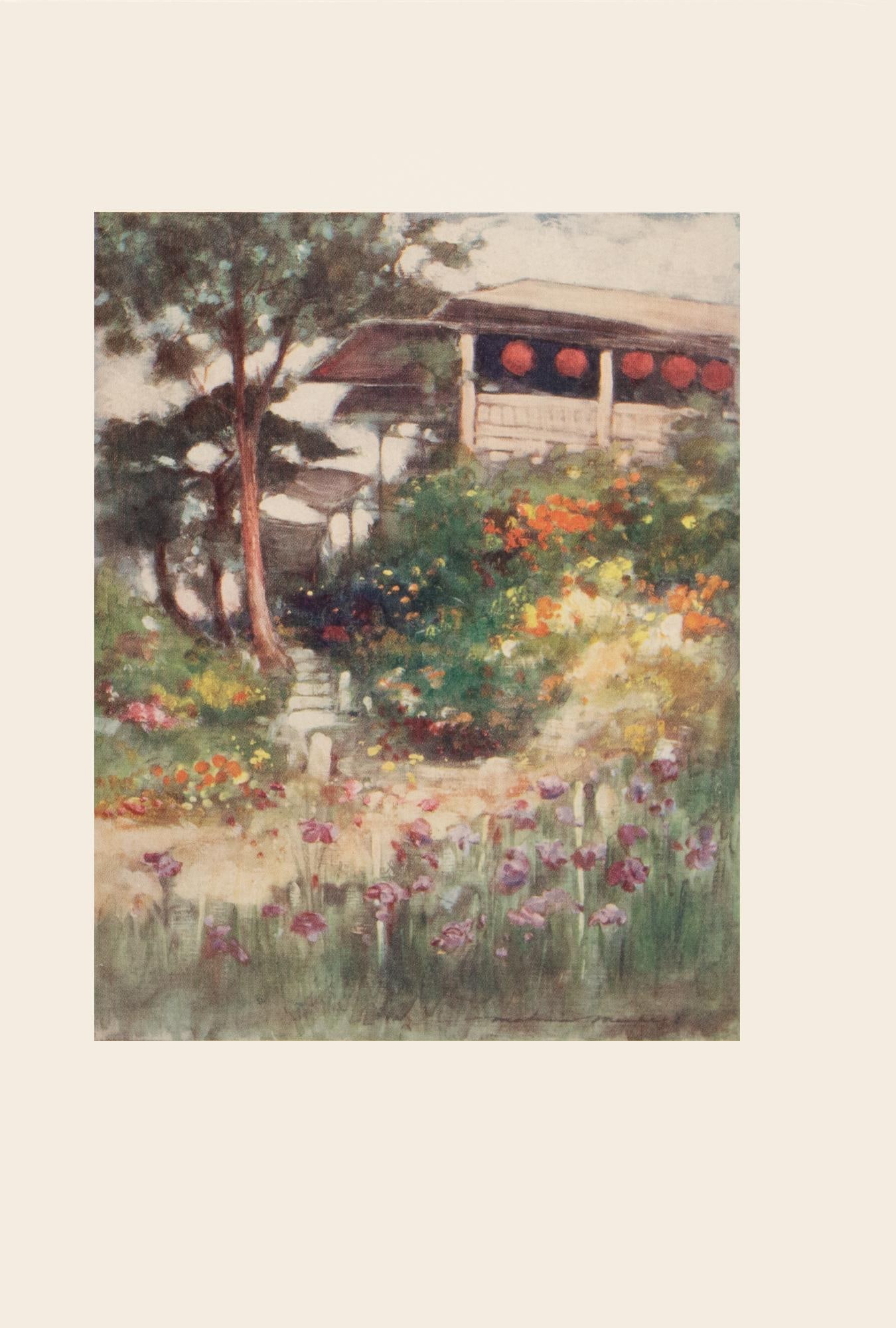 1901 Mortimer Menpes, "An Iris Garden" Original Period Antique Print of Japan From London - 7