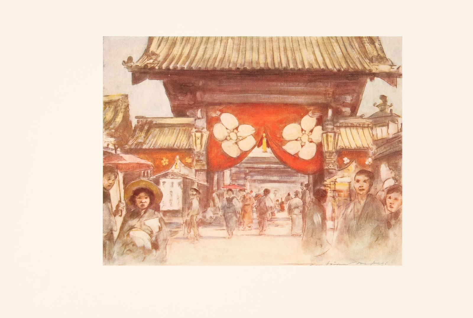 1901 Mortimer Menpes, "Leading to the Temple" Original Period Antique Print of Japan From London - 3