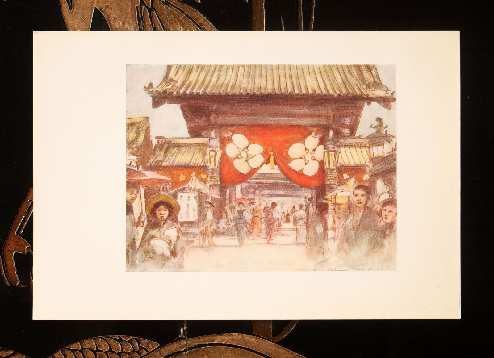 1901 Mortimer Menpes, "Leading to the Temple" Original Period Antique Print of Japan From London - 4