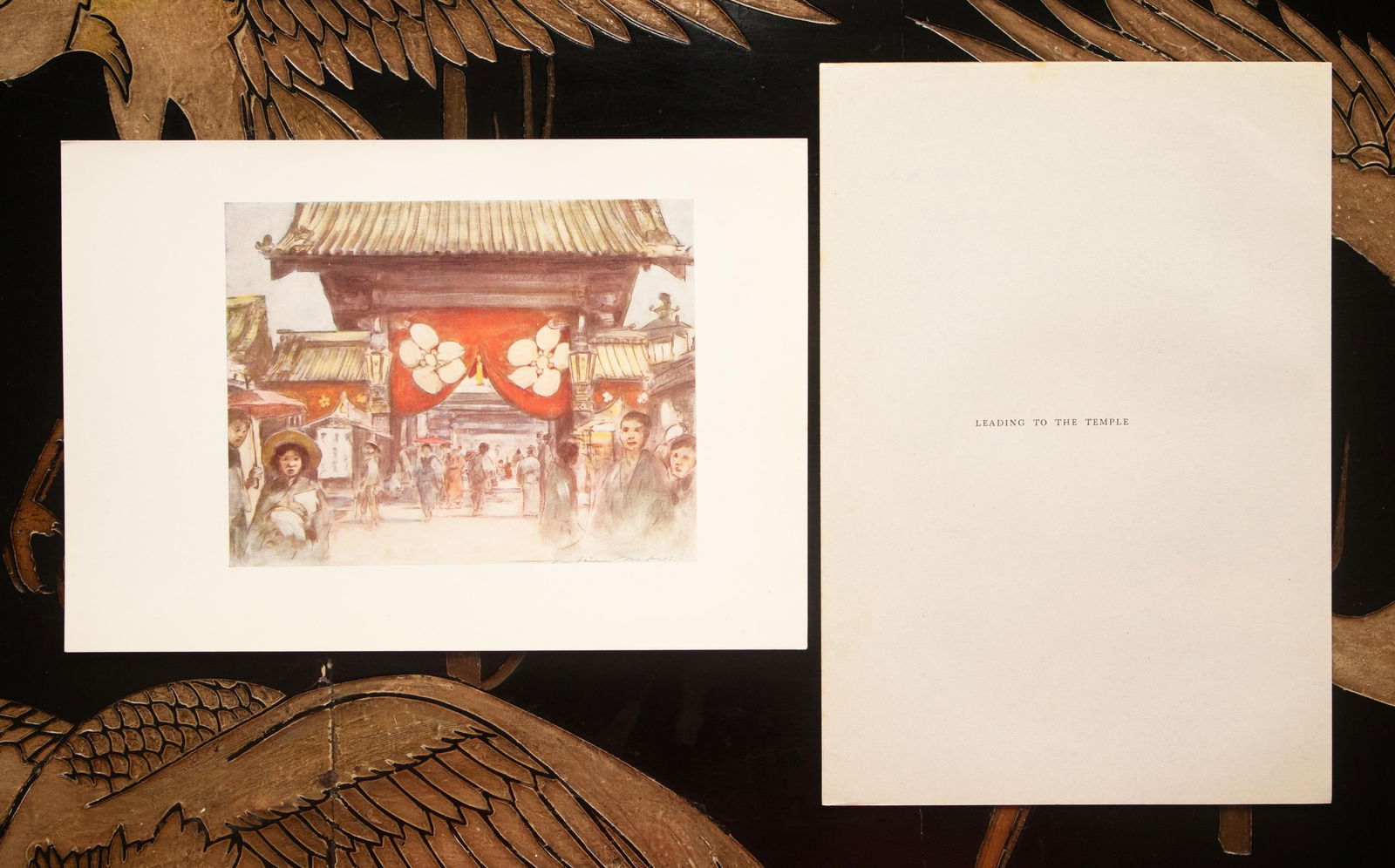 1901 Mortimer Menpes, "Leading to the Temple" Original Period Antique Print of Japan From London - 5