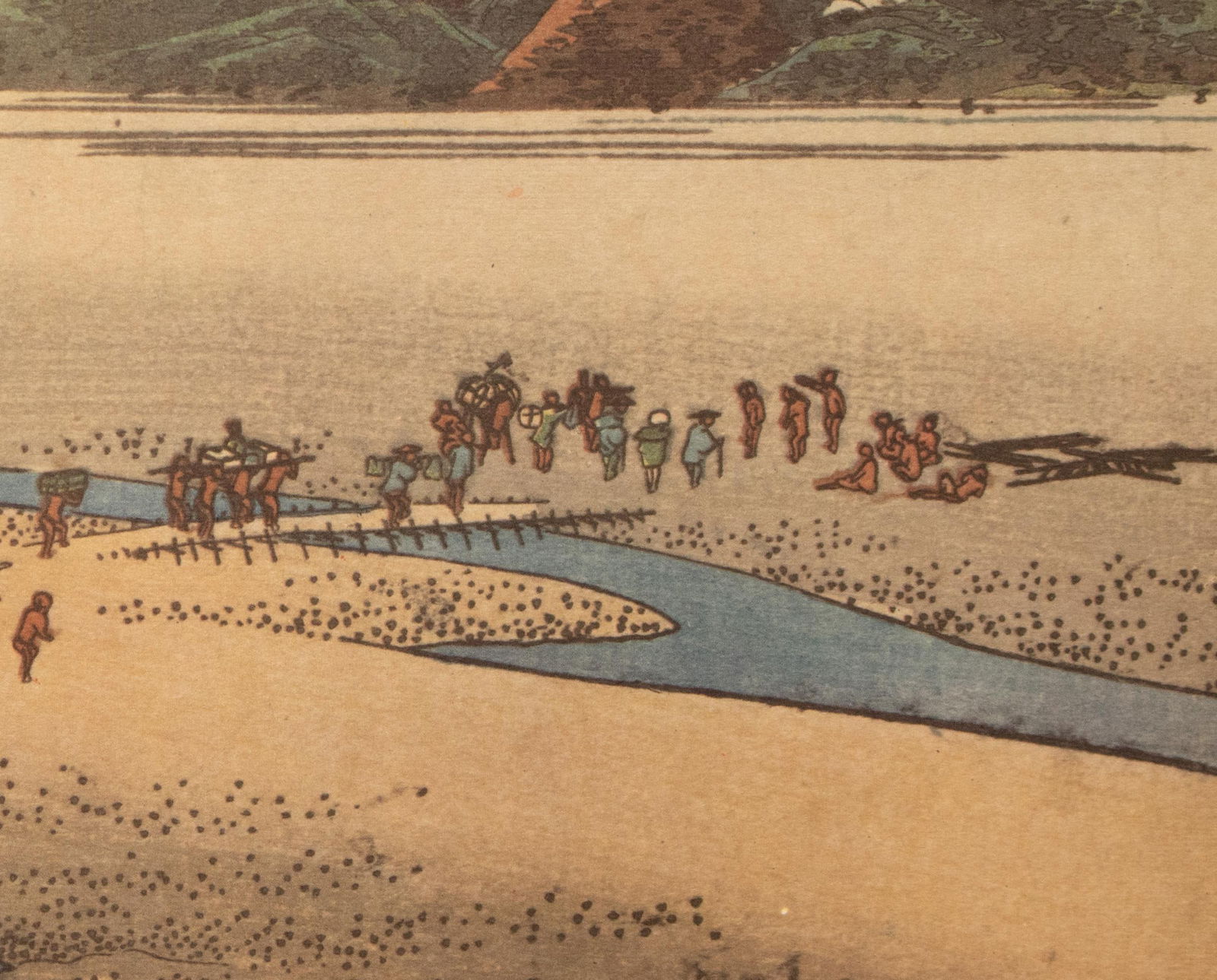 1960 After Hiroshige "The 53 Stations of the Tokaido Road: 24th Station", French Ukiyo-E Print - 10