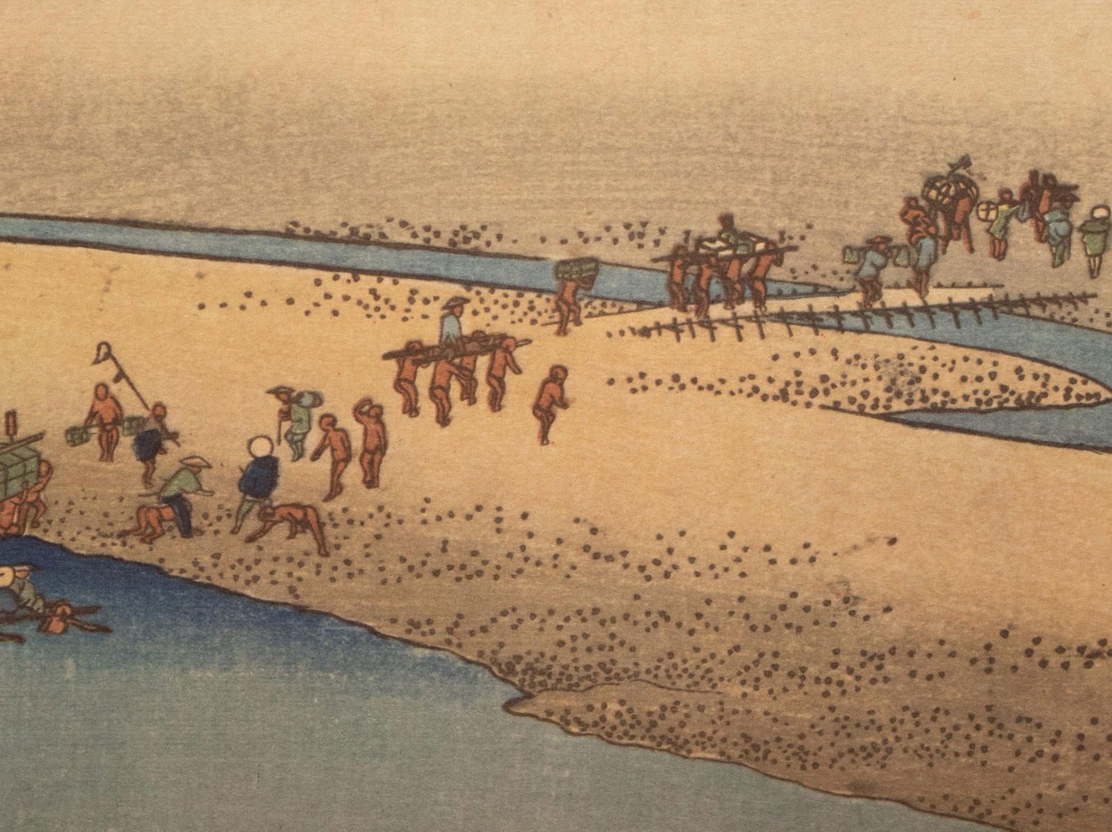 1960 After Hiroshige "The 53 Stations of the Tokaido Road: 24th Station", French Ukiyo-E Print - 9